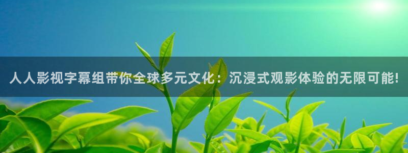 西瓜15影院：人人影视字幕组带你全球多元文化：沉浸式观影体验的无限可能!