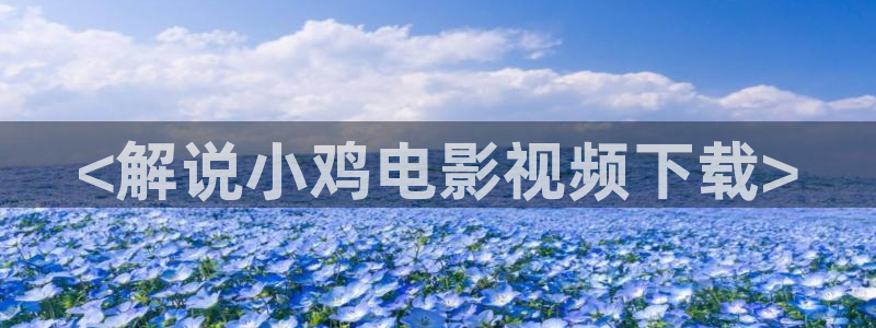 西瓜视频在线免费观看：<解说小鸡电影视频下载>