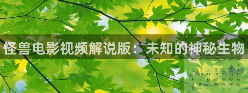 巡回检察组西瓜影院：怪兽电影视频解说版：未知的神秘生物